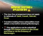 GCC Nationalities Excluded from Montenegro’s UAE Visa-Free Scheme